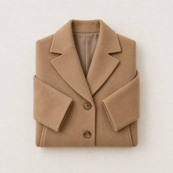 Camel wool coat
